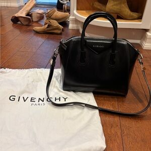 Givenchy Black Small Smooth Antigonia Bag